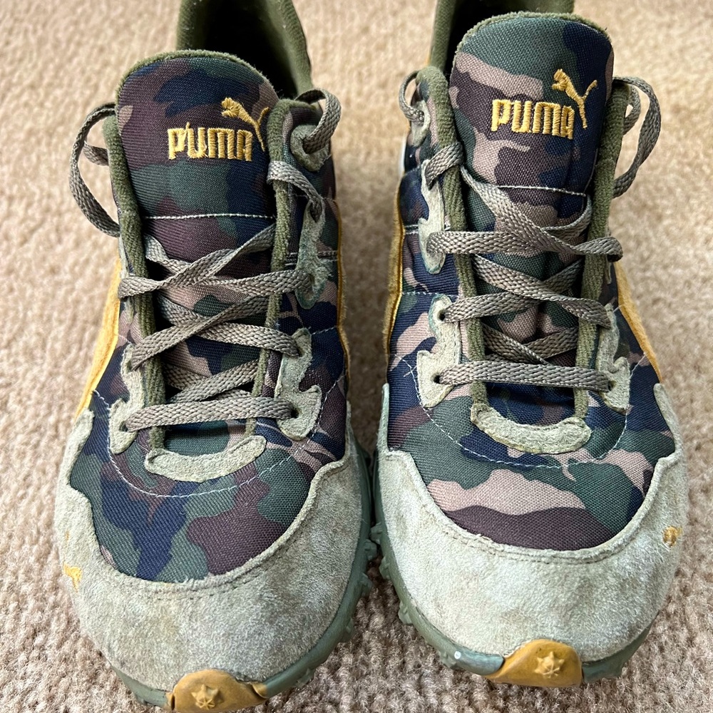 Puma Sneaker Army Camouflage Print.  Women size 8.5